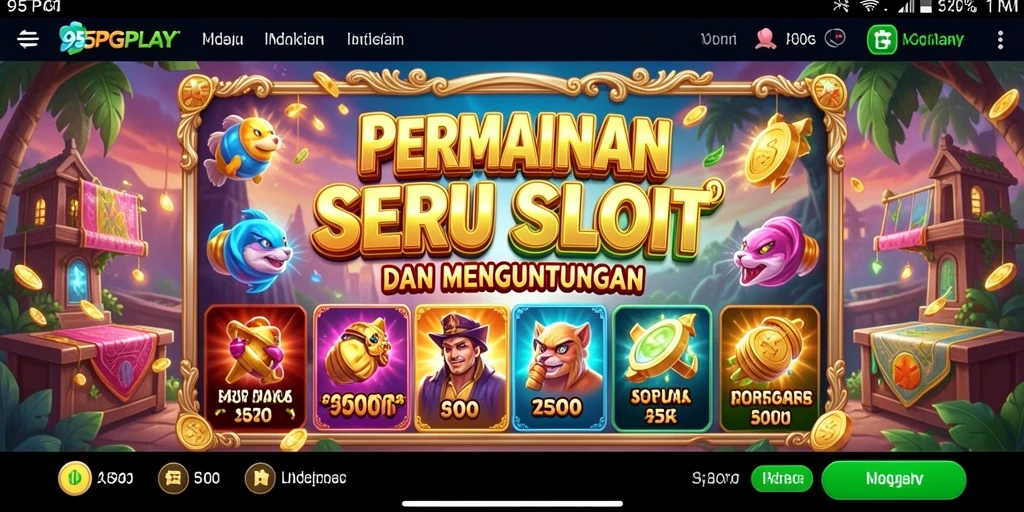 Tampilan menarik gameplay slot di 95PGPLAY.