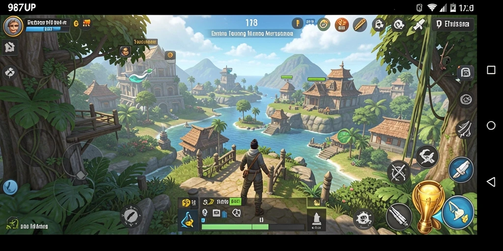Gameplay seru di dunia terbuka 987UP dengan grafis memukau.