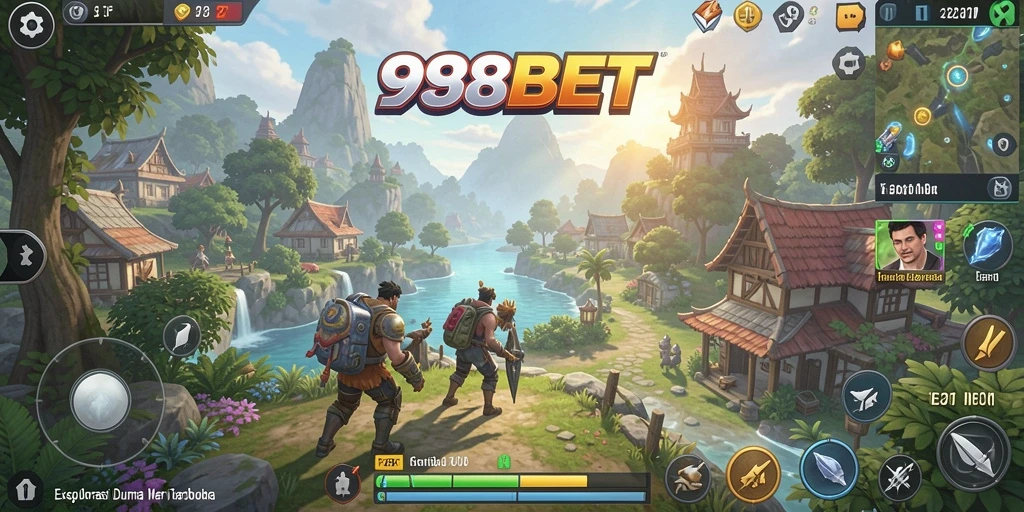 Screenshot menampilkan dunia terbuka yang luas dalam 988BET.