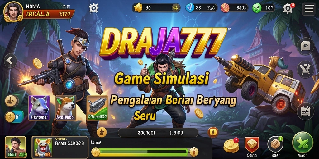 Tampilan gameplay seru dalam DRAJA777 yang mengasyikkan.