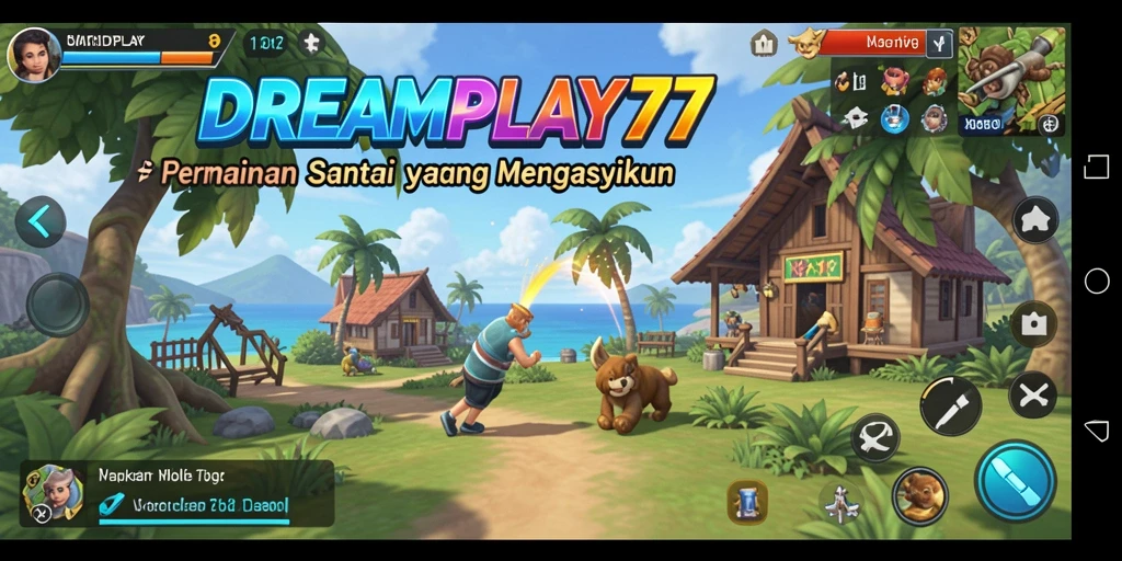 Tampilan gameplay DREAMPLAY77 dengan aksi seru yang menyenangkan.