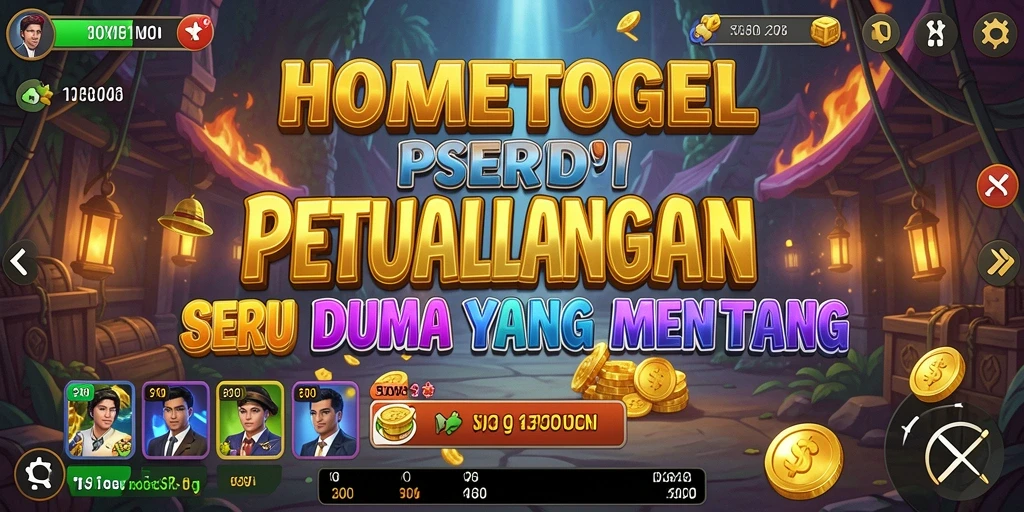 Tampilan gameplay HOMETOGEL yang mengesankan dan penuh warna.