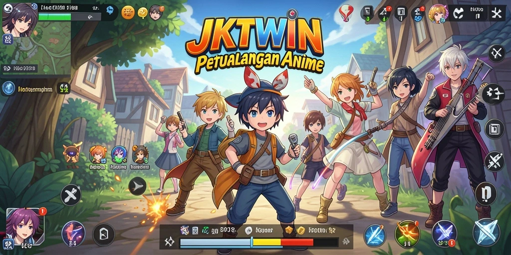 Gameplay JKTWIN yang mendebarkan dengan karakter anime terfavorit.