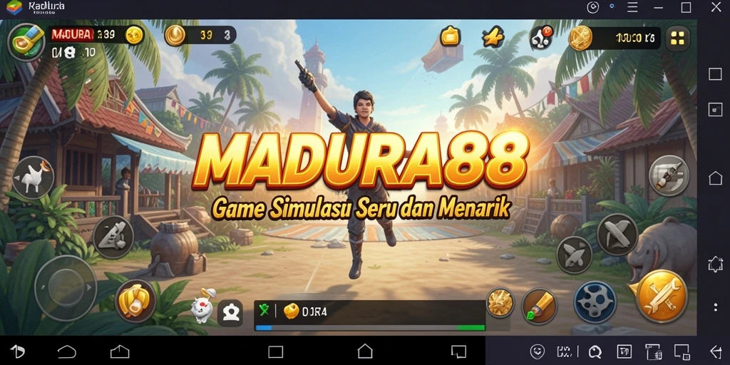 Screenshot utama MADURA88 menampilkan gameplay simulasi yang mendebarkan.
