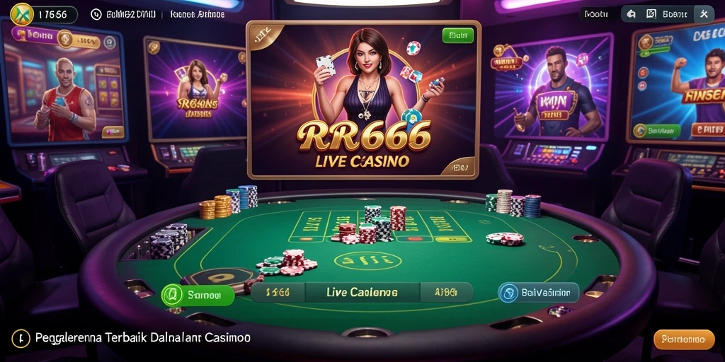 Tampilan gameplay langsung dari RR666 dengan dealer profesional.