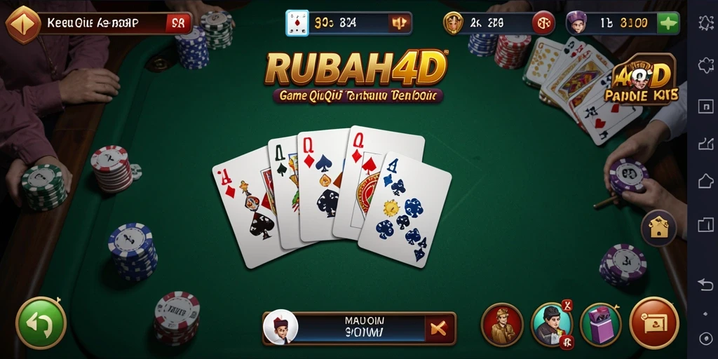 Screenshot gameplay RUBAH4D yang menampilkan aksi seru QiuQiu.