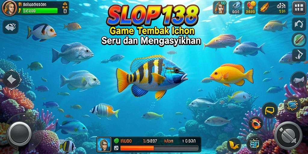 Tampilan dinamis gameplay Tembak Ikan di SLOT138.