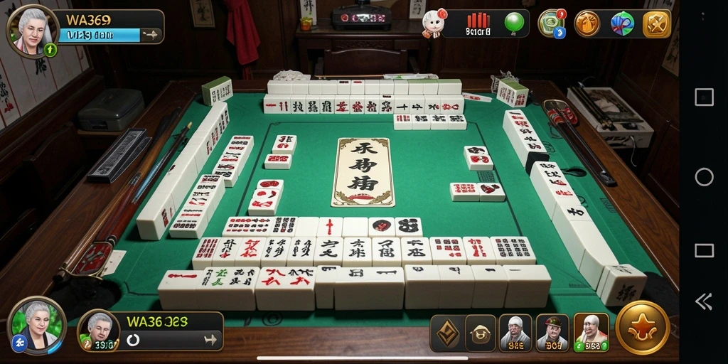 Tampilan gameplay Mahjong yang menarik dan seru di WA369.