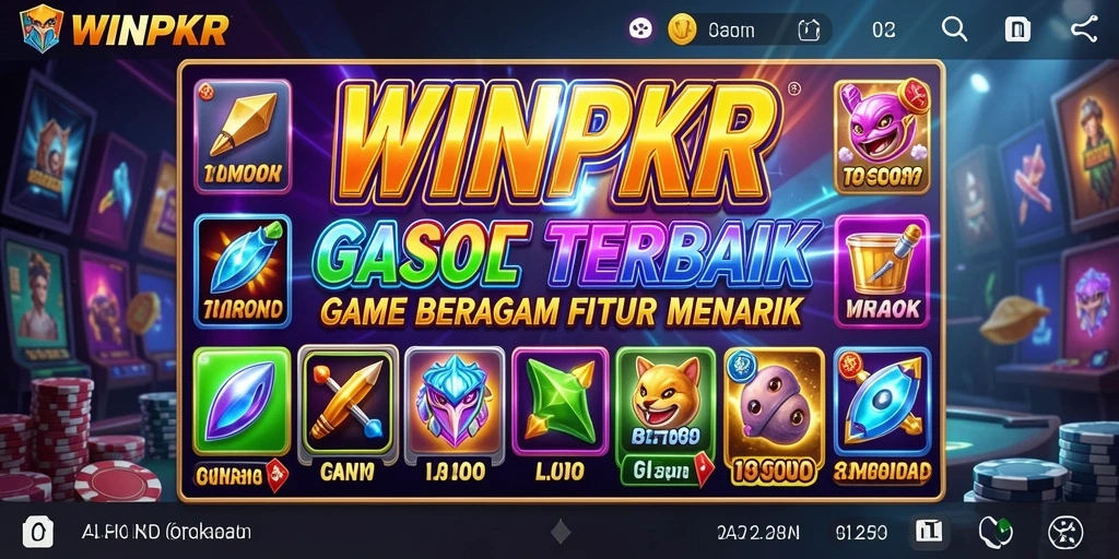 Screenshot gameplay dari WINPKR menampilkan slot yang menarik dan interaktif.